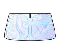 JSZDCVYBL Parasol Delantero para Coche para Toyota Supra 2019-2025 A40 A50 A60 A70 A80 A90, Protector Solar Plegable con Reflector UV Holográfico, Bloquea el Calor y los Rayos UV, Accesorios de Coche