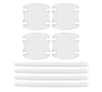 JSZDCVYBL Protección Maneta Puerta Coche para Toyota Hilux 1968-2023 2024 2025 N10-N60 N70 N80 Película Transparente Antiarañazos Impermeable Elástica Flexible para Pintura y Tirador Kit de 8 Piezas