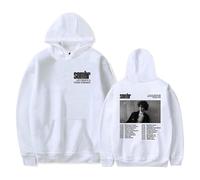 JSZHCB Sombr Merch Late Nights & Young Romance Tour 2026 - Sudaderas Sudaderas con Capucha Manga Larga Casual Moda Tops,Blanca,L