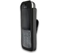 JT Berlin Turnline 12016 - Funda Protectora para Gigaset SL450 / SL750 / Unify Open SL5 (Piel, Clip Giratorio de 8 Niveles, Hecho a Mano en Europa), Color Negro