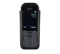 JT Berlin Turnline 12016 - Funda Protectora para Gigaset SL450 / SL750 / Unify Open SL5 (Piel, Clip Giratorio de 8 Niveles, Hecho a Mano en Europa), Color Negro