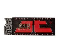 JT Chain JTC530X1R094RL Serie 530 Cadena XRing de acero negro de 94 eslabones de alta resistencia con eslabón de conexión