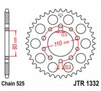 JT SPROCKETS Corona de acero estándar 1332 - 525