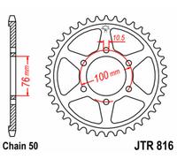 JT SPROCKETS Corona de acero estándar 816 - 530