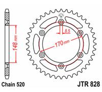JT SPROCKETS Corona de acero estándar 828 - 520