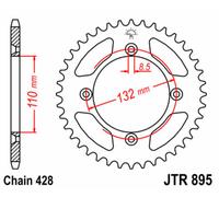 JT SPROCKETS Corona de acero estándar 895 - 428