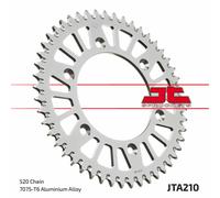 JT SPROCKETS Corona de aluminio antibarro ultraligera 210 - 520