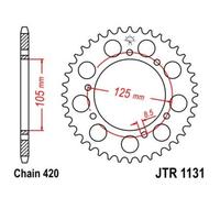 JT SPROCKETS Piñón trasero Steel Standard - 420