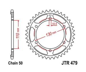JT SPROCKETS Piñón trasero Steel Standard - 530