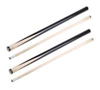 JT2D 2 Piezas Taco de Billar 120cm Madera Dura Arce Corto Pool Cue Stick con Punta de 12,5 mm Palos de Piscina Conjunto de 2