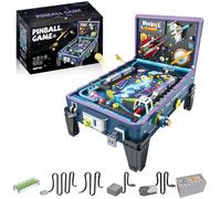 JTBBOY Juego de bloques de construcción de máquina de pinball, juguete creativo de construcción con piezas pequeñas, regalo ideal para decoración del hogar para Navidad, cumpleaños, día de San