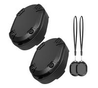JTD Air Smart Tag Tracker, Bluetooth Localizador de Llaves: Compatible con Apple Donde Hay aplicación (Solo iOS, no para Android), Encuentra Objetos para Gatos (Negro-2 Pack)