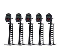 JTD05 5pcs Model Railway 2-Light Block Signal Green/Red N Scale 4.7cm 12V Led New