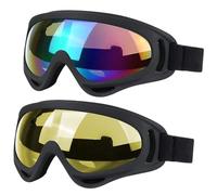 JTENG 2pcs Gafas Esquí, Gafas Ski Snowboard, Protección UV Gafas Esquí para Mujer Hombre, Gafas de Esqui para Esquí, Patinaje, Moto, Bicicleta