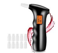 JTENG Alcoholimetro Digital Homologado, Profesional Alcoholímetro Portátil Alcoholímetro Respiratorio Digital Portátil con Pantalla LCD Incluye Semi-Conductor de la Tecnología de Sensor (AT65s)