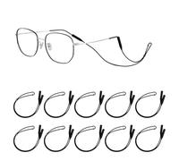 JTENGYAO 10 correas unisex para gafas, correas deportivas suaves, retenedor antideslizante ajustable para hombres y mujeres, perfecto para actividades de verano, gafas de sol, lectura, deportes y al