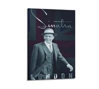 JTFCKH Póster de pared con diseño de rapero, de Frank Sinatra, firmado con música limitada, pósteres artísticos para pared, habitación, aula, dormitorio, decoración de pared, 20 x 30 cm, estilo marco
