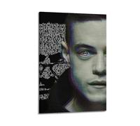 JTFCKH Póster de pared de Mr. Robot Rapper con música firmada limitada para la portada del álbum, pósteres estéticos para la habitación, para aula, dormitorio, decoración de pared, arte de 40 x 60 cm