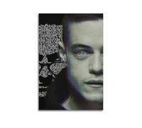 JTFCKH Póster de pared de Mr. Robot Rapper con música firmada limitada, pósteres artísticos para pared, habitación, aula, dormitorio, decoración de pared, arte de 50 x 75 cm, estilo sin marco