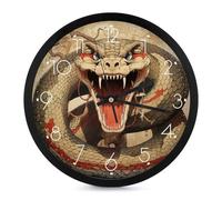JTKBNVM Reloj de pared digital con boca abierta, reloj de pared digital, funciona con pilas, para decoración de sala de estar, reloj de pared grande y moderno, reloj de pared LED
