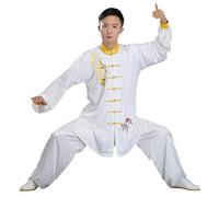JTKDL Traje De Tai Chi Mujer Estilo Chino Competencia Hombres Chal Traje De Dos Piezas/Traje De Artes Marciales De Tres Piezas Hombres,B-XL