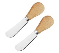 JTKREW 2 Cuchillos de Madera Little Cheese Spreader Knives
