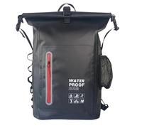 JTKSSCS Bolsa Impermeable Bolsa Seca Impermeable for Kayak, Mochila Grande for natación a la Deriva, Senderismo en río, Hombro, Playa, Buceo, Rafting, canotaje, Bolsa de PVC for Acampar(Black)