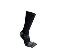 JTKSSCS Calcetines Dedos 3 pares de calcetines largos cinco dedos for hombre, compresión, absorbentes del sudor, for fitness, senderismo, baloncesto, deportes al aire libre(Black grey)