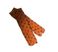 JTKSSCS Calcetines Tabi Calcetines de jacquard con puntera dividida algodón peinado digital for mujer, dos pares calcetines Harajuku dedos tabi(Color 8)