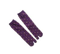 JTKSSCS Calcetines Tabi Calcetines de jacquard con puntera dividida algodón peinado digital for mujer, dos pares calcetines Harajuku dedos tabi(Color 16)