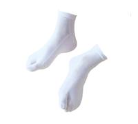 JTKSSCS Calcetines Tabi Calcetines Tabi de algodón, chanclas dos dedos for hombre y mujer, zuecos interior(White)
