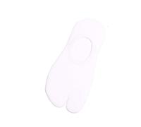 JTKSSCS Calcetines Tabi Calcetines Tabi de dos dedos algodón peinado, transpirables, antideslizantes, invisibles, corte bajo, for hombre y mujer(White)