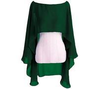 JTKSSCS Capa Gasa Fiesta Capa de Gasa for Mujer, Bolero, Chaqueta de Novia for Boda o Noche(Green)