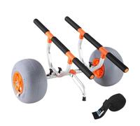 JTKSSCS Carro Kayak 350lbs Kayak Trailer Cart Foldable Canoe Trolley Cart with 12'' Tires For Paddle Boards Float Mats Jon Boats Transport