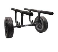 JTKSSCS Carro Kayak Heavy Duty Kayak Cart, Width Adjustable Canoe Cart with 12inch Flatfree Beach Wheels Boat Dolly Cart Transport Carrier