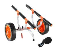 JTKSSCS Carro Kayak Kayak Cart 450lbs Detachable Canoe Trolley Cart with 12'' Tires Adjustable Width For Paddleboards Float Mats