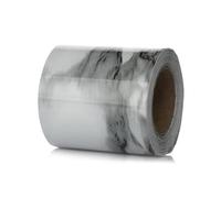 JTKSSCS Cenefa Adhesiva Cocina Calcomanías de vinilo autoadhesivas for zócalos, mármol, cenefas pared, papel tapiz for cintura(White-Grey-5cm x 5m)