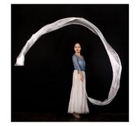 JTKSSCS Cintas de Baile Cintas de poliéster for Danza, artística, talentos, adoración, alabanza, Pancarta profética(White)