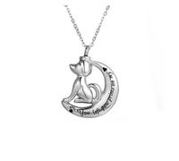 JTKSSCS Colgante Cenizas Collar de urna cremación for perro y gato, colgante for mascota, huella pata izquierda en mi corazón, joyería conmemorativa, 2 uds(Dog)