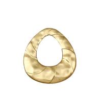 JTKSSCS Collar Largo Mujer 1 colgante tribal de forma irregular con personalidad en color dorado mate sobre un collar cuerda gruesa negra for uso diario(Color-07)