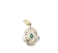 JTKSSCS Collar Largo Mujer Collar con colgante largo de color dorado for mujer, joyería étnica boda, accesorio flor novia(Color4)