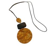 JTKSSCS Collar Largo Mujer Collar moderno for mujer con colgante avanzado, cadena for el cuello, estilo étnico, resina(Color-01)