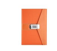 JTKSSCS Diario Con Candado Cuaderno de 200 páginas, libro de contraseña, diario secreto, bloqueo de contraseña, Bloc de notas, suministros de papelería de oficina escolar, regalos for niños(Orange)