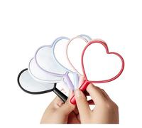 JTKSSCS Espejo De Mano 10 Espejos pequeños de Mano con Forma de corazón for Mujer y niña, Regalo de Belleza, Maquillaje portátil en Bolsa.(10 Pcs Mix Color)