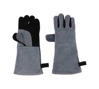 JTKSSCS Manoplas Horno Guantes de Horno Resistentes al Calor, Guantes de Cuero forjados for soldar, con Aislamiento for Parrillas for soldar, Guantes Protectores de Metal