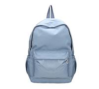 JTKSSCS Mochila Escolar Bolso de hombro de color liso, mochila escolar de nailon, bolso escolar for adolescentes, mochila de viaje deportiva for mujer(Blue)