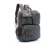 JTKSSCS Mochila Escolar Mochila de lona for hombre, bolso de hombro for estudiantes, bolso de ocio, bolso for ordenador, mochila escolar for adolescentes de 15 pulgadas for ordenador portátil(Grey)