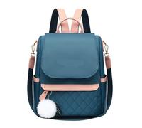 JTKSSCS Mochila Escolar Mochila de moda for mujer, bolso de hombro de tela Oxford, mochilas escolares for chicas adolescentes, mochila de viaje ligera for mujer, bolsa for ordenador(Blue)