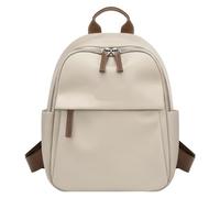 JTKSSCS Mochila Escolar Mochila de moda informal de gran capacidad, mochila pequeña versátil a la moda, mochila ligera de viaje for ir al trabajo, bolso escolar for mujer(Khaki)