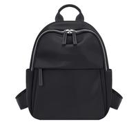 JTKSSCS Mochila Escolar Mochila de moda informal de gran capacidad, mochila pequeña versátil a la moda, mochila ligera de viaje for ir al trabajo, bolso escolar for mujer(Black)